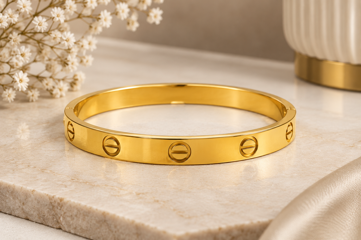 Gold Plated Desiger Inspired Bangle