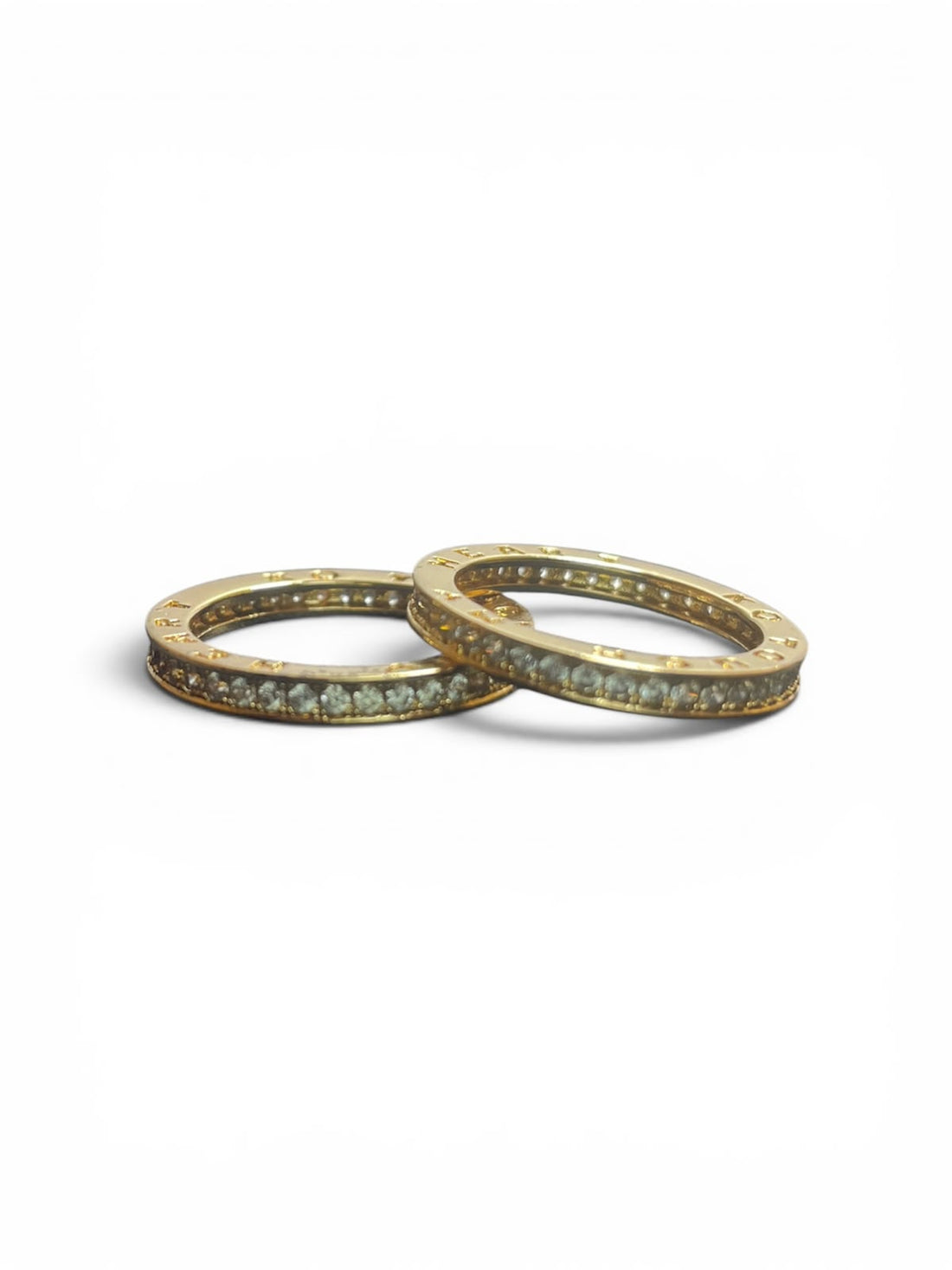Gold Externity Band Ring Set (Pair)