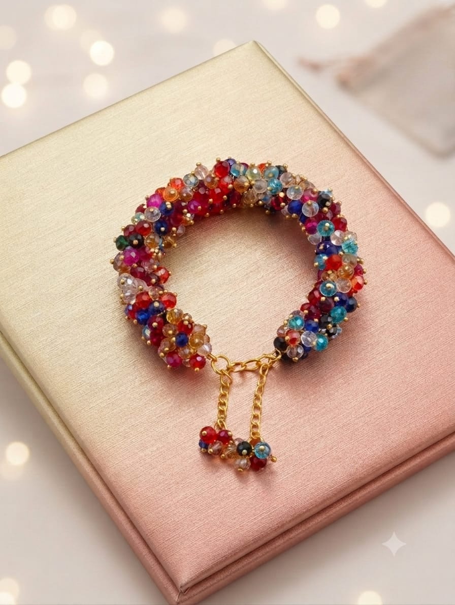 Blossom Crystal Cluster Bracelet