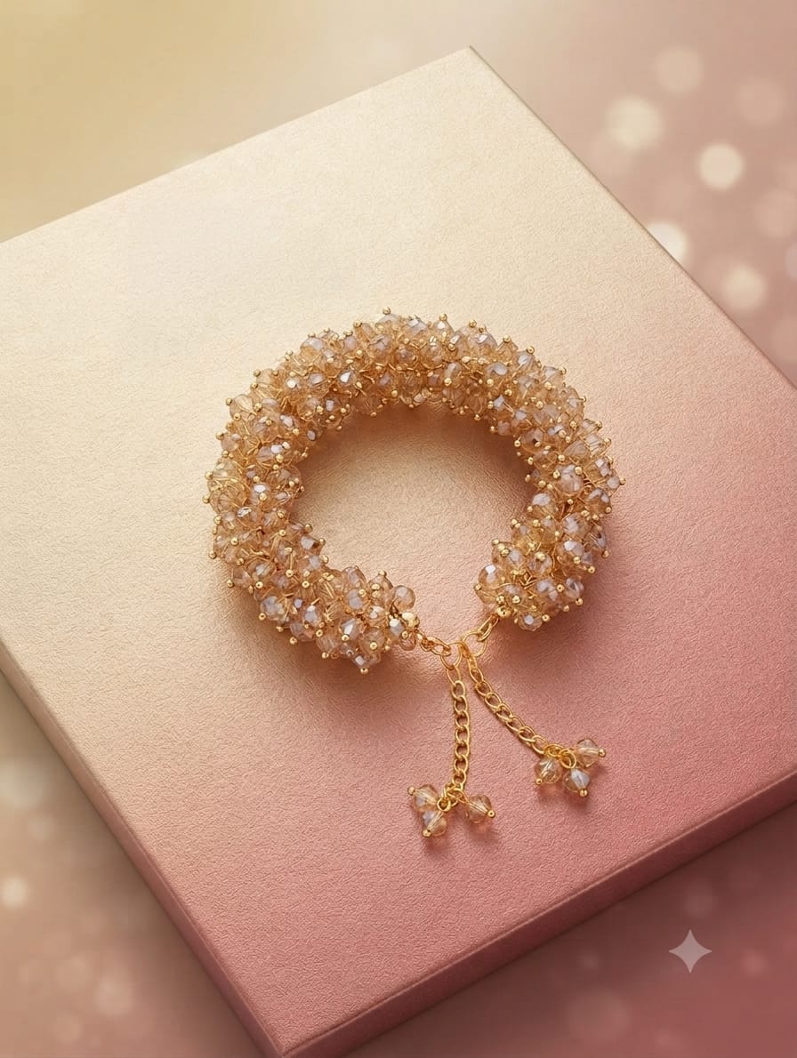 Blossom Crystal Cluster Bracelet