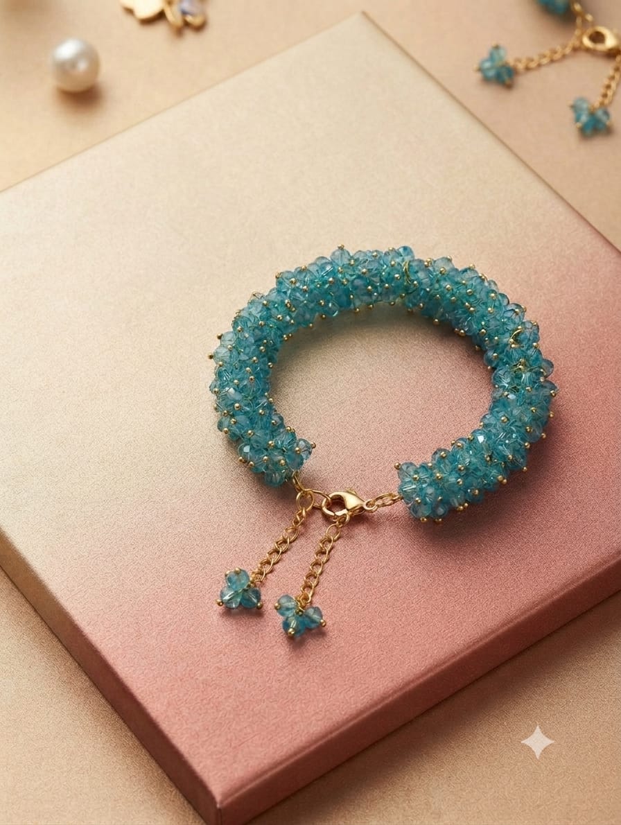 Blossom Crystal Cluster Bracelet