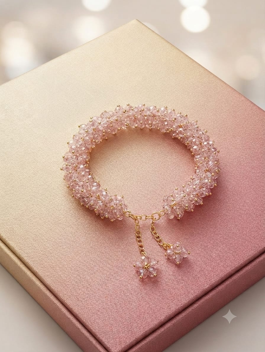 Blossom Crystal Cluster Bracelet