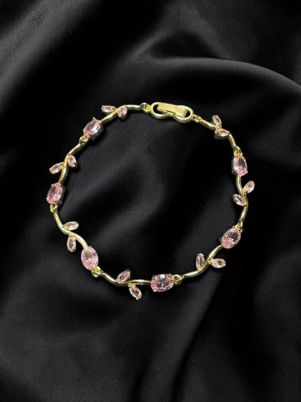 Crystal Vine Tulip Bracelet