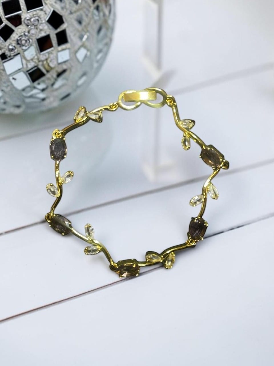 Crystal Vine Tulip Bracelet