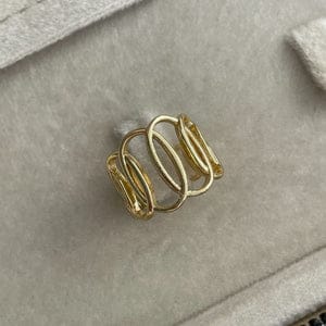 Gold Multi-Oval Wrap Ring
