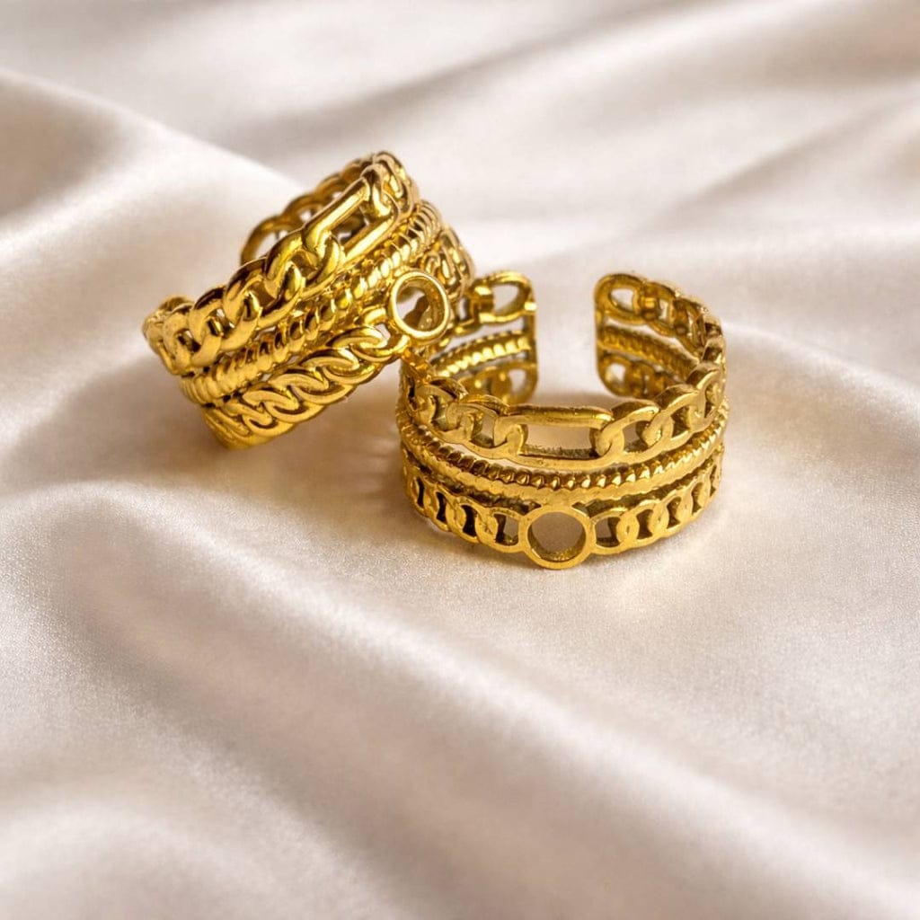 Golden Circle Cut Ring