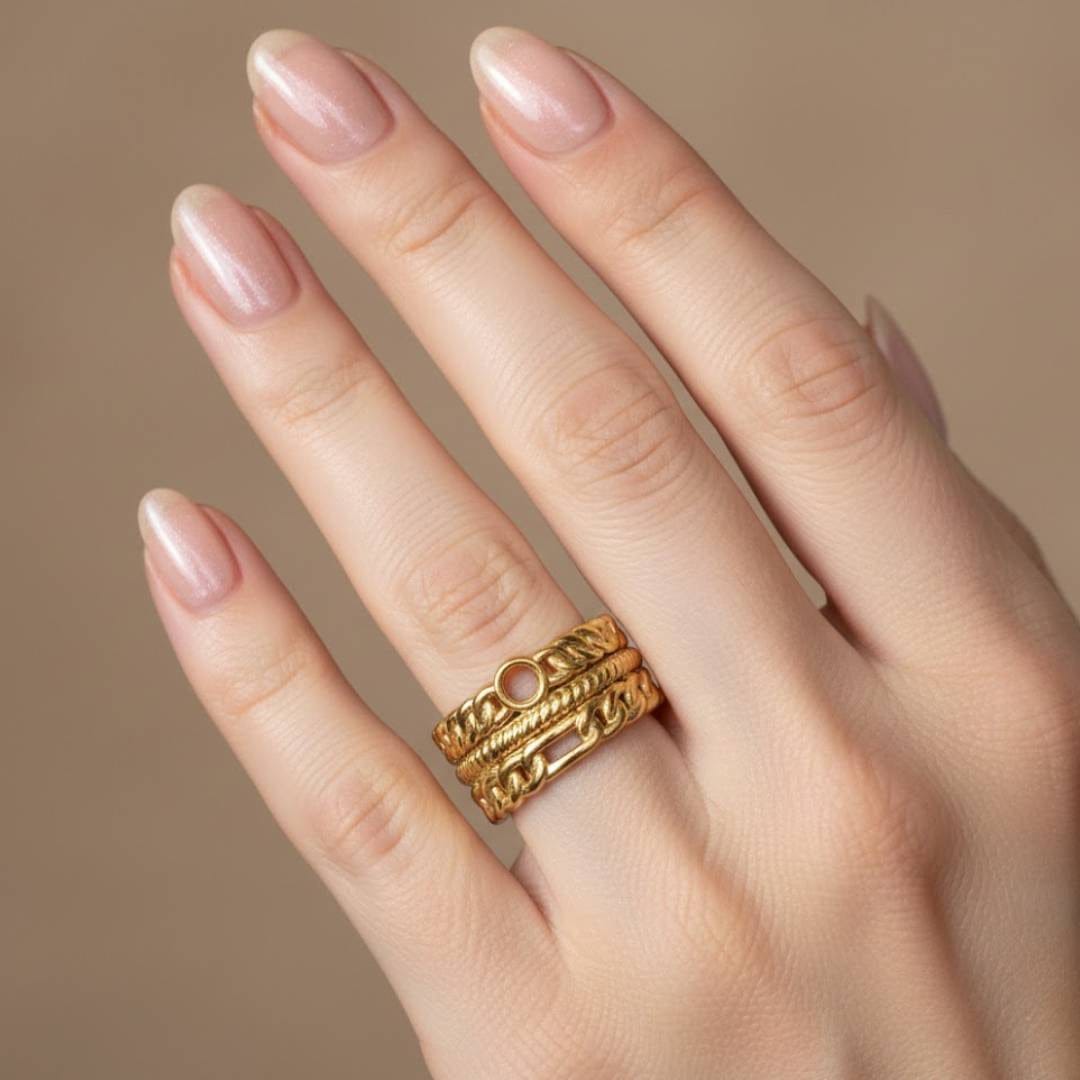 Golden Circle Cut Ring