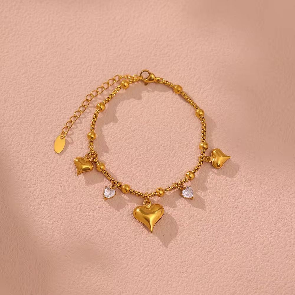 Falling Hearts Bracelet