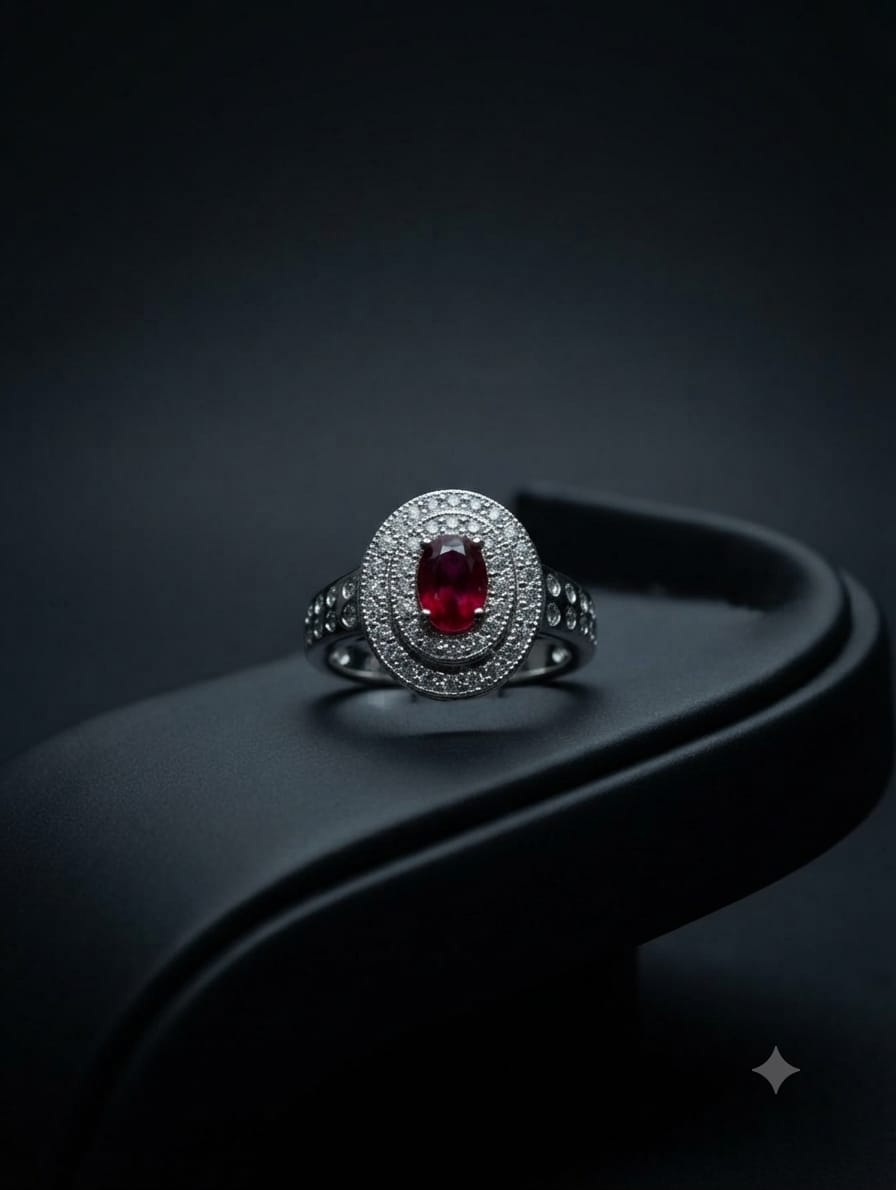 Royal Halo Zircon Ring