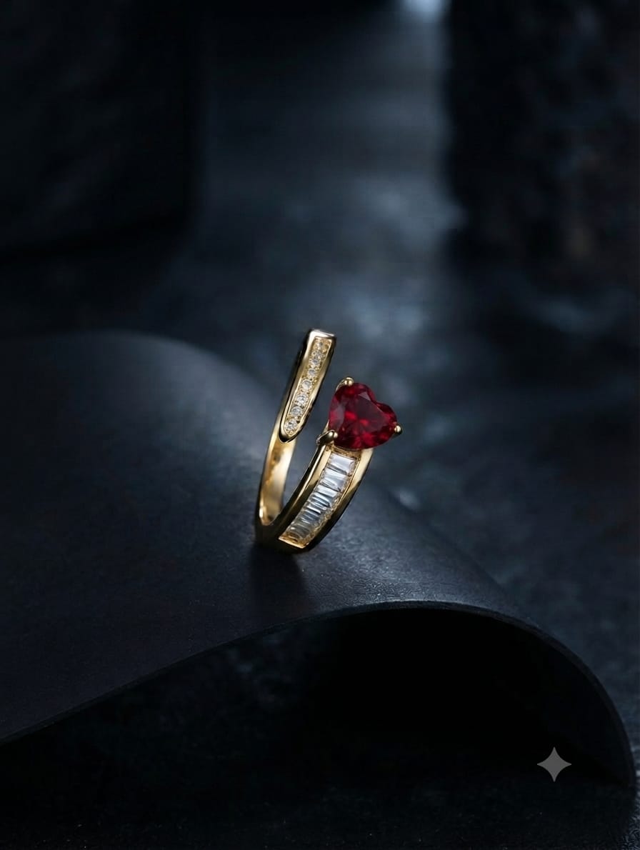 Taper Zircon Stone Ring&nbsp;