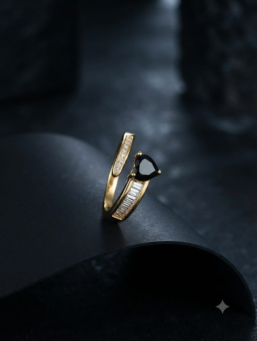 Taper Zircon Stone Ring&nbsp;