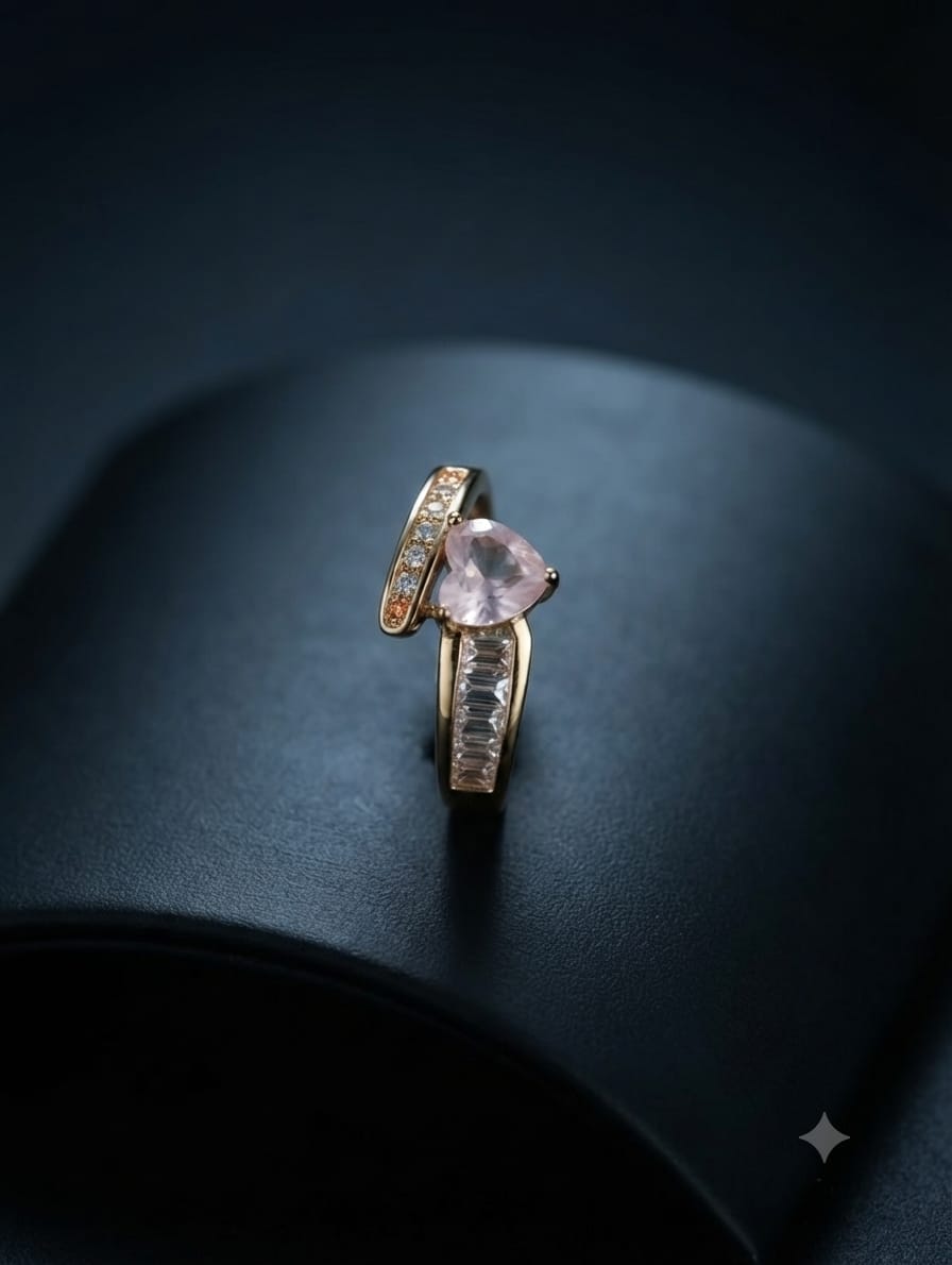 Taper Zircon Stone Ring&nbsp;