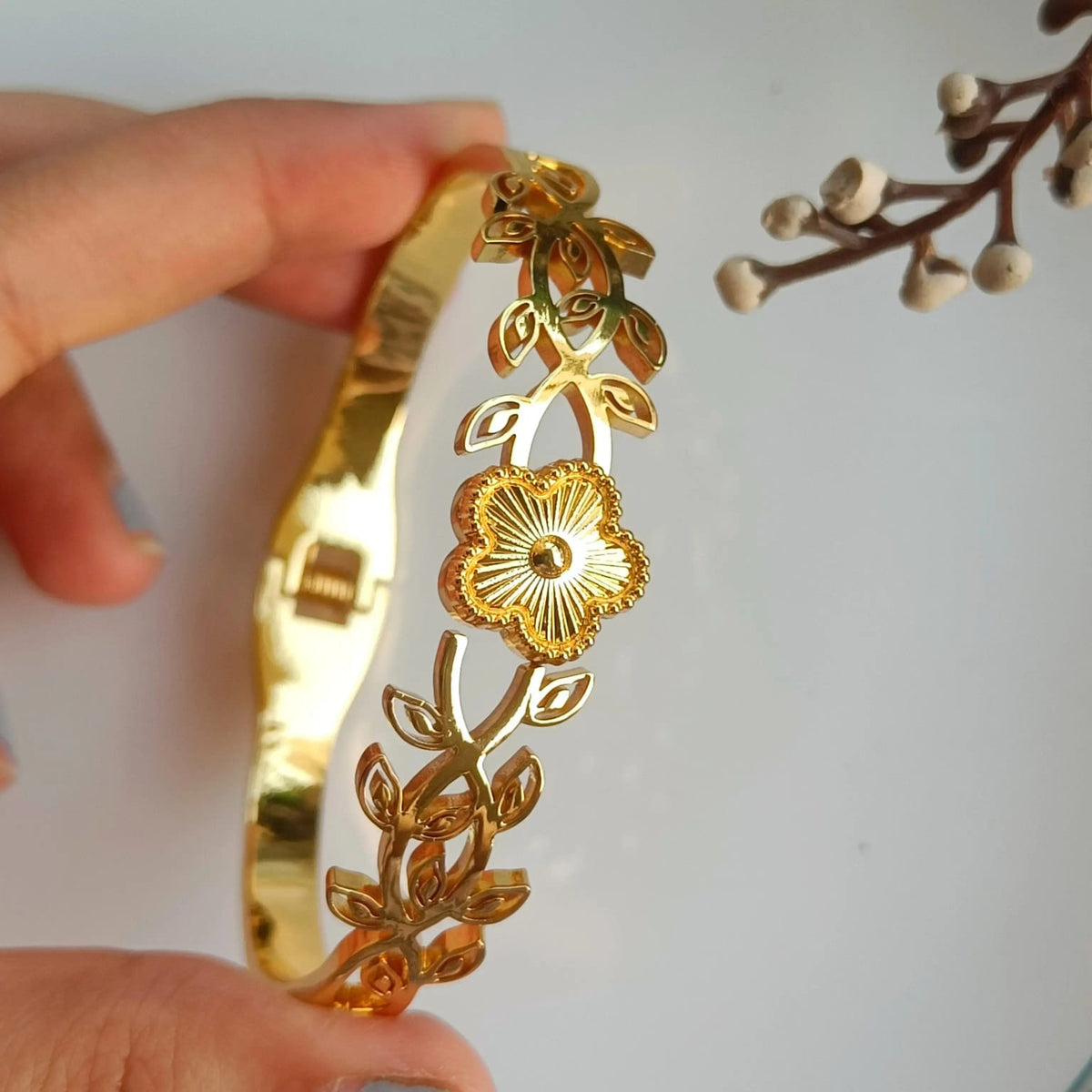 Floral Vine Bangle