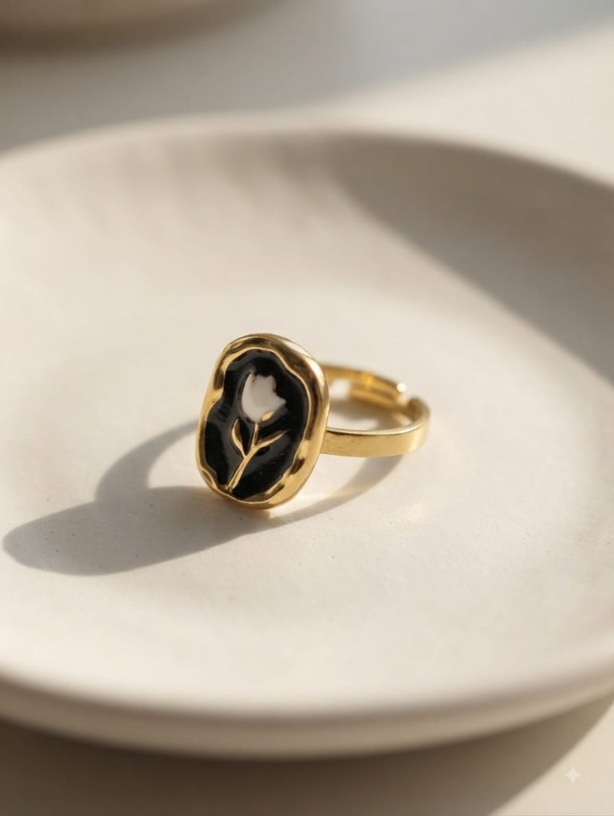 steel Tulip Ring