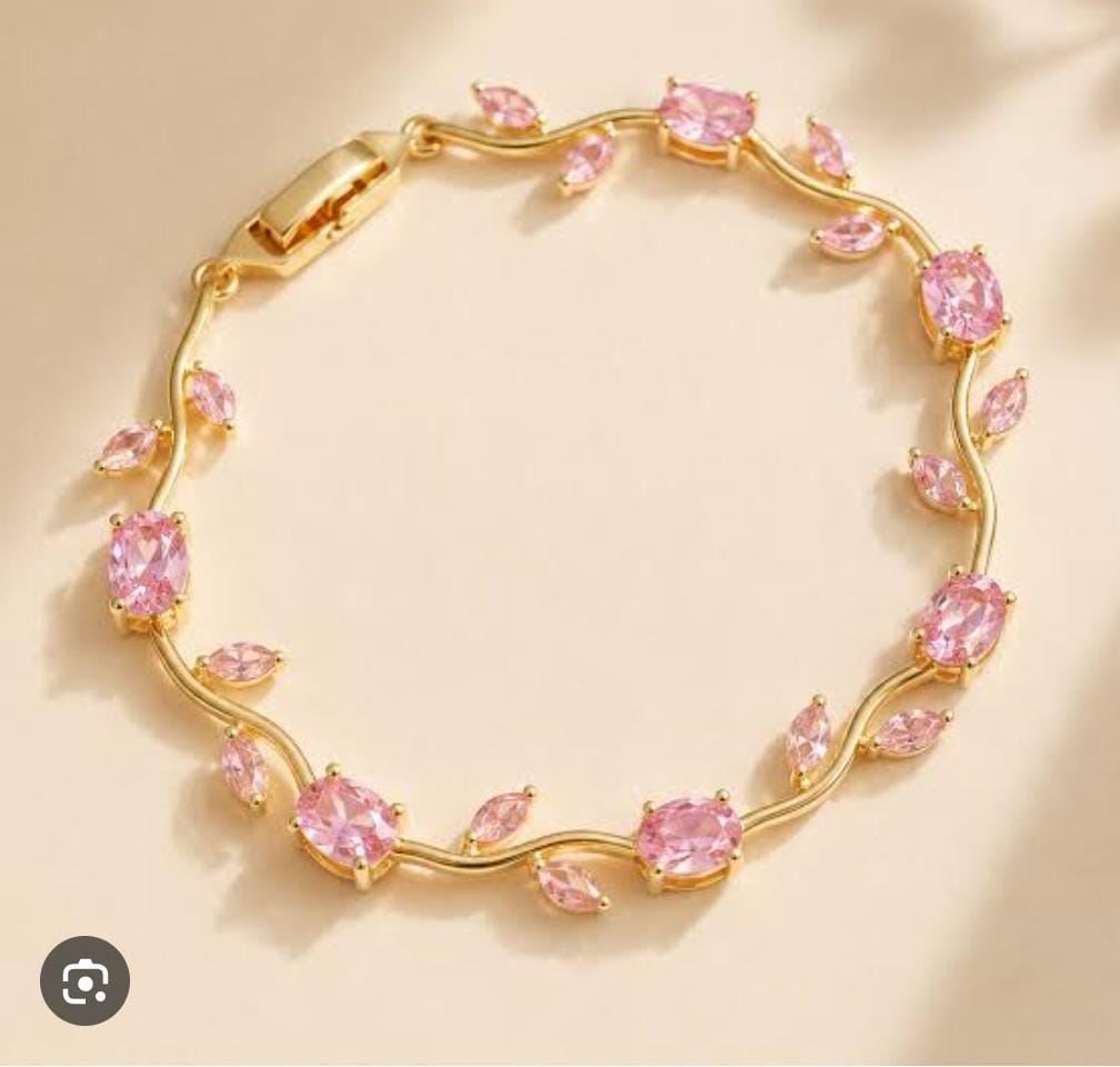 Crystal Vine Tulip Bracelet
