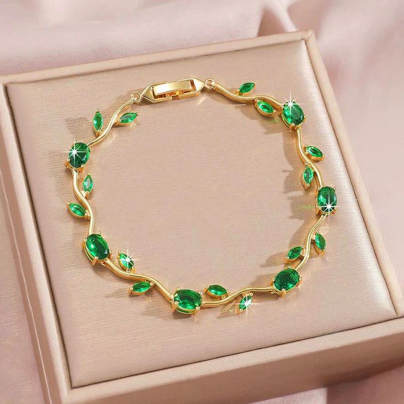 Crystal Vine Tulip Bracelet