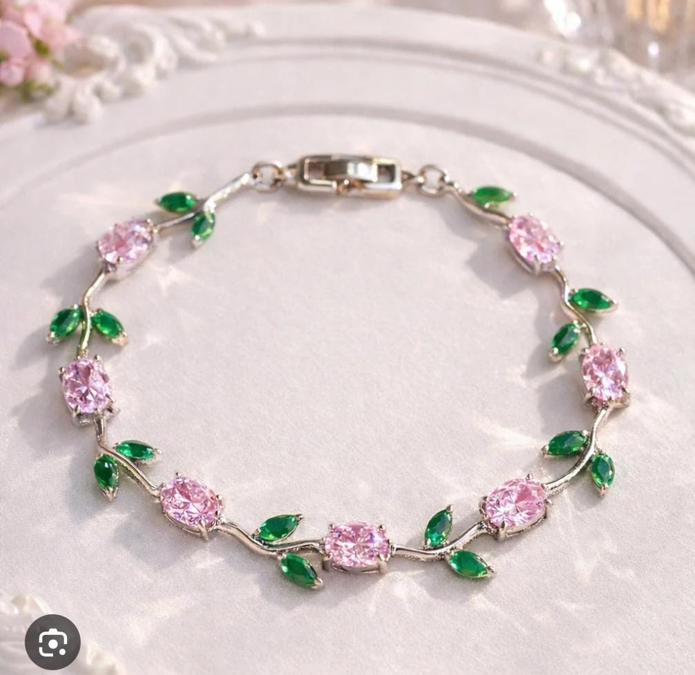 Crystal Vine Tulip Bracelet
