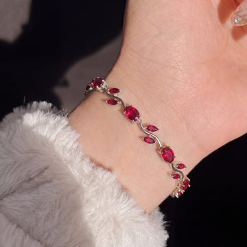Crystal Vine Tulip Bracelet