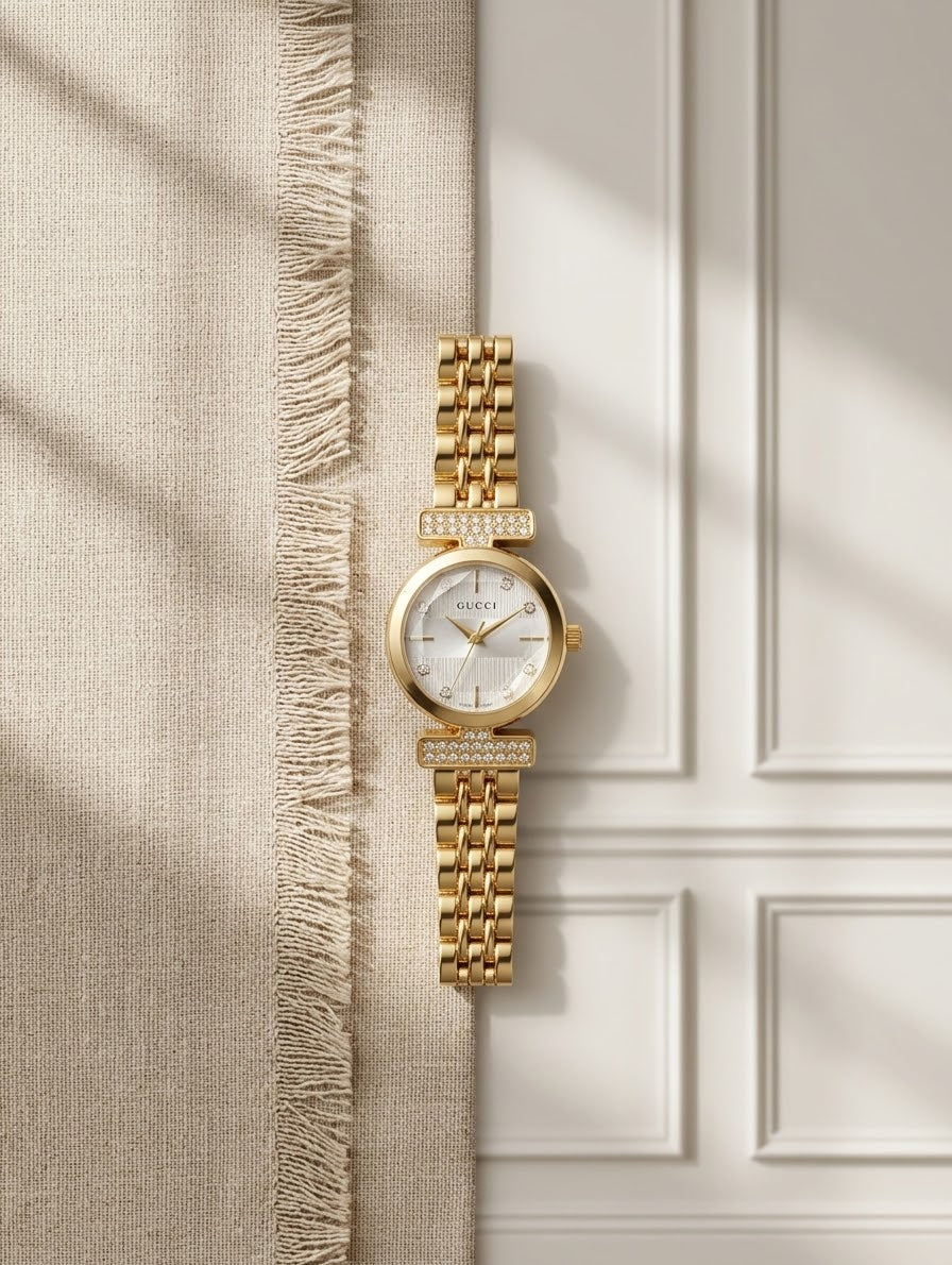 Gucci G-Timeless Gold Diamond Watch