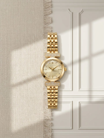 Gucci G-Timeless Gold Diamond Watch