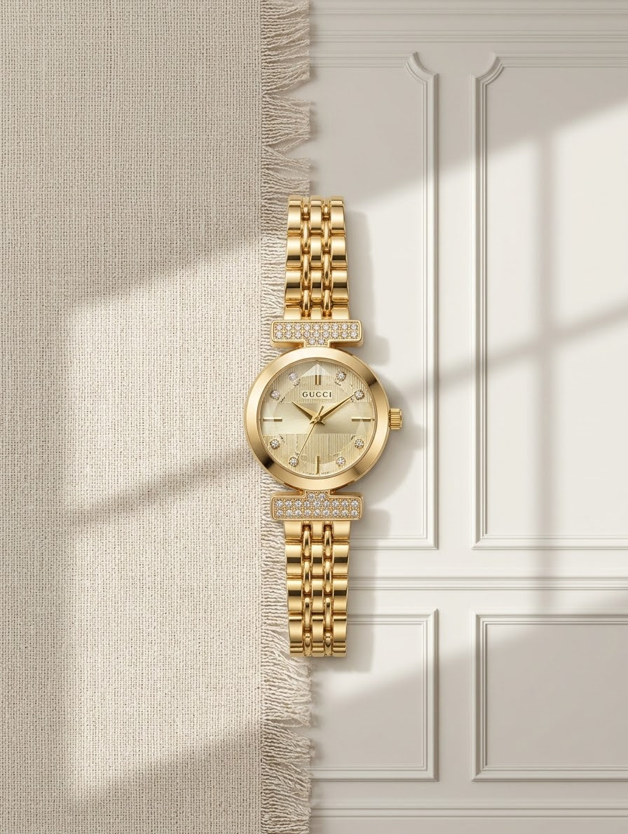 Gucci G-Timeless Gold Diamond Watch
