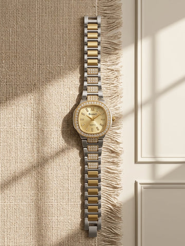 Luxury Crystal Studded Ladies Watch