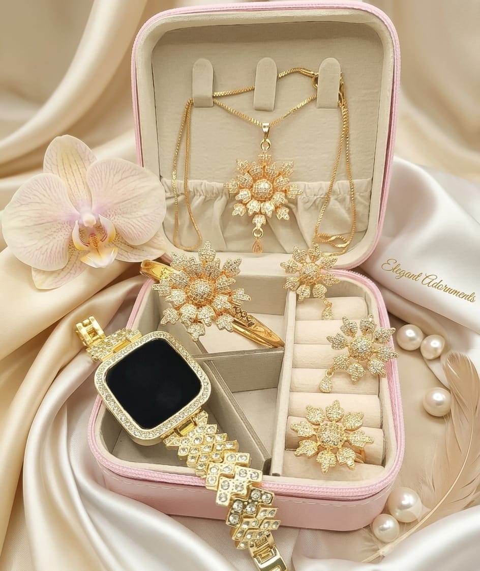 Sunflower Crystal Jewellery Set