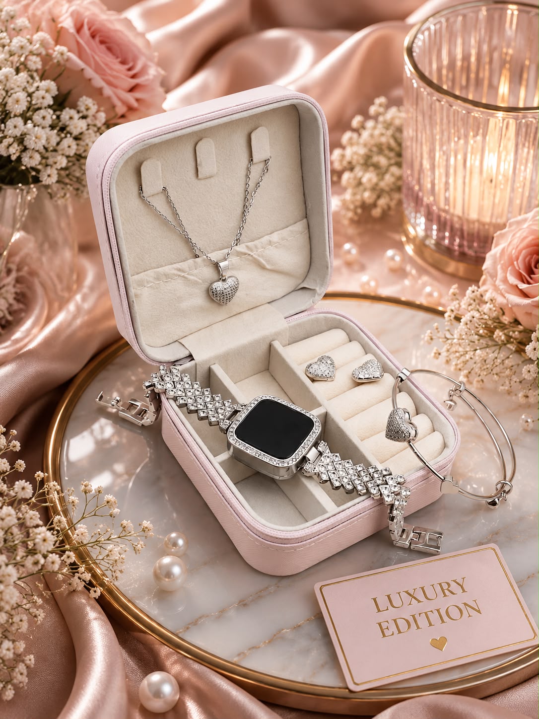Luxury Edition Watch & Jewellery Gift Set