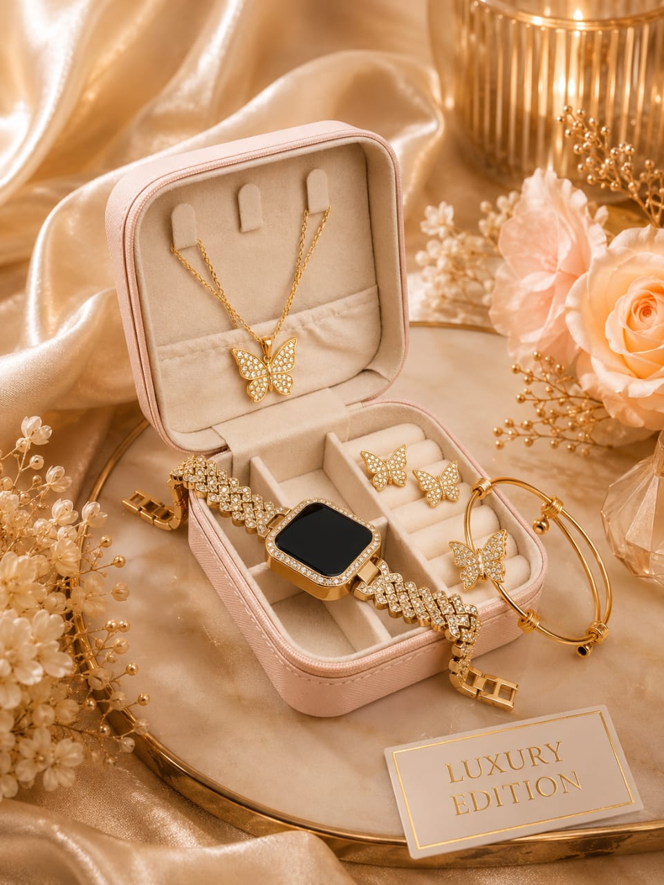 Luxury Edition Watch & Jewellery Gift Set