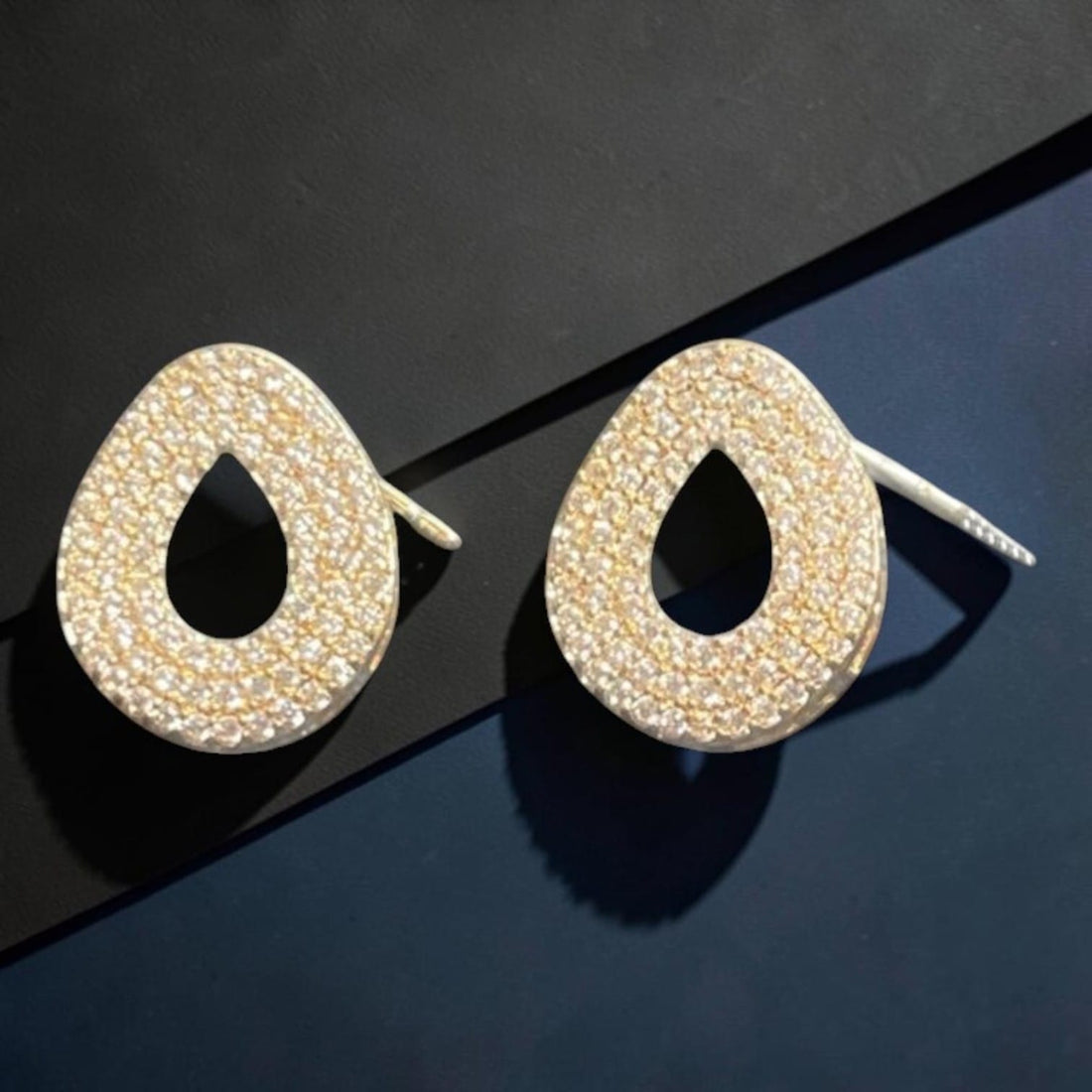 Pave Teardrop Jewellery Set