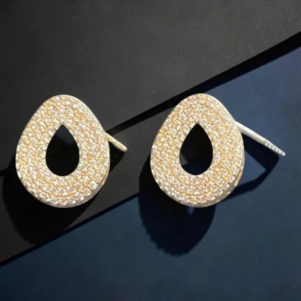 Pave Teardrop Jewellery Set
