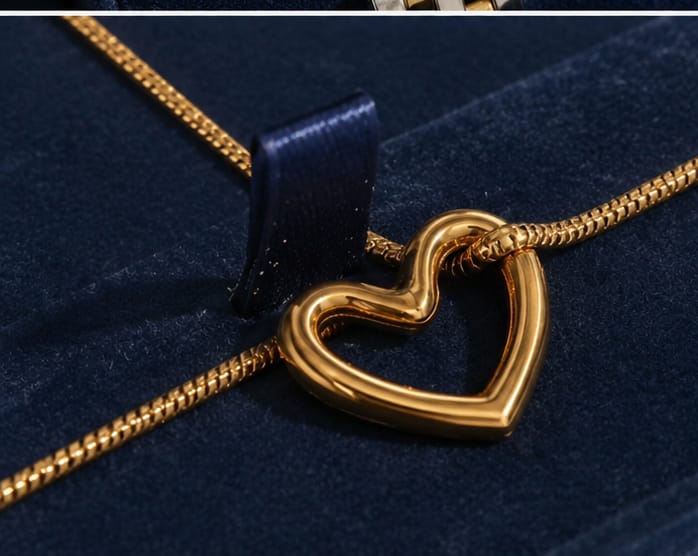 Two-Tone Heart Watch & Jewellery Gift Set